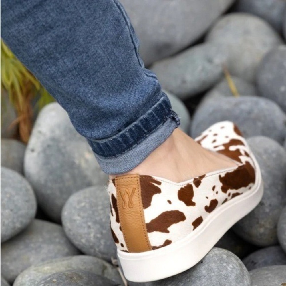 Wrapton On Point Palomino Leather Shoes Brown Women's sz 37.5 NWOB Animal Print